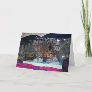 Weihnachts-Ice-Skater Weihnachtsgrüße Feiertagskarte