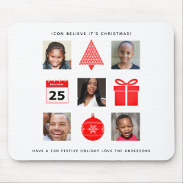 Weihnachts-ICON-FOTO-COLLAGE - Modern halten Mousepad