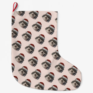 Weihnachts-Igel oder Opossum mit Santa Costum Großer Weihnachtsstrumpf