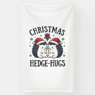 Weihnachts-Igel-Umarmer Süßer Igel Feiertags-Desig Banner