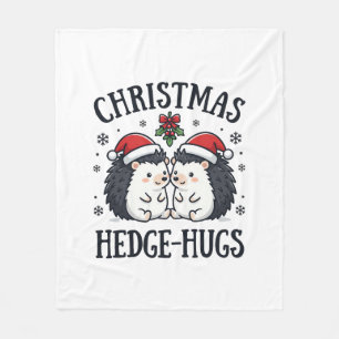 Weihnachts-Igel-Umarmer Süßer Igel Feiertags-Desig Fleecedecke