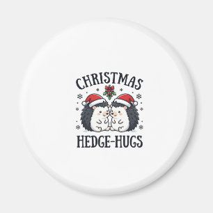 Weihnachts-Igel-Umarmer Süßer Igel Feiertags-Desig Magnet