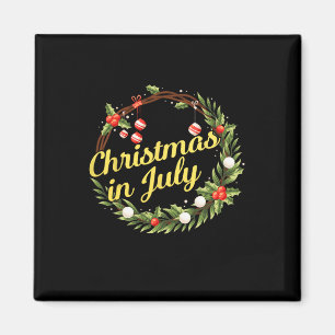 Weihnachts-im-Juli-Kranz-Tür-Dekoration Xmas-Baum Magnet