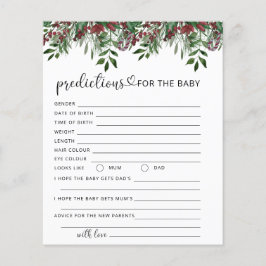 Weihnachts-immergrüne Babyvorhersagen und Ratschlä