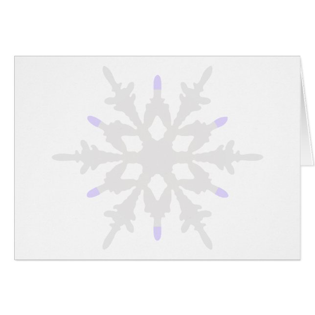 Weihnachts-Indigo-Ornament Snowflake (Vorderseite (Horizontal))