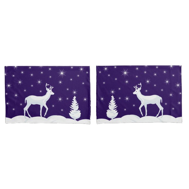 Weihnachts-Individuelle Name-Paar Pillowcases umge Kissenbezug (Vorderseite-Set)