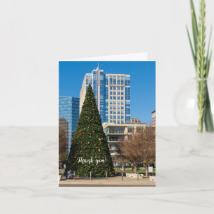 Weihnachts-Innenstadt Dallas Vielen Dank Feiertagskarte