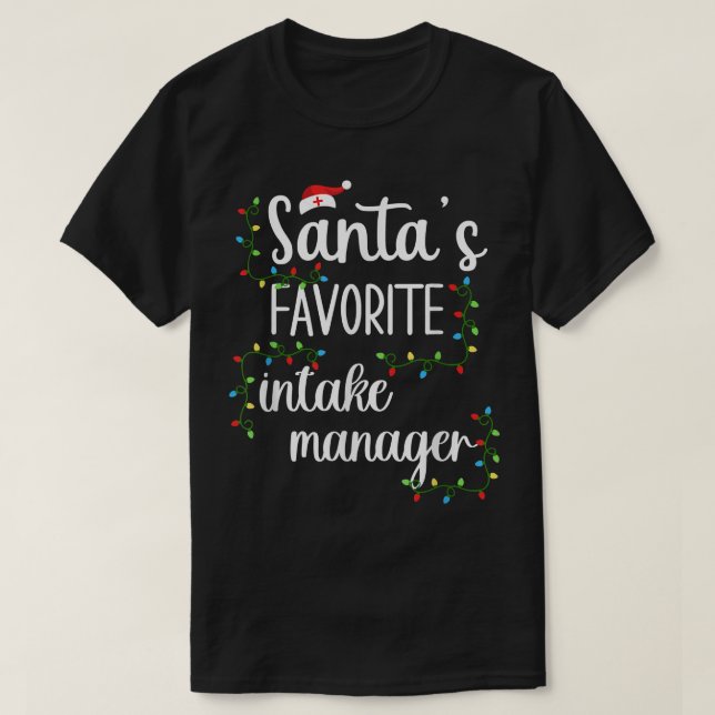 Weihnachts-Intake-Manager Weihnachts-T-Shirt für W T-Shirt (Design vorne)