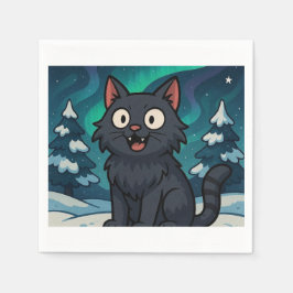 Weihnachts-Isländische Julkatze Serviette
