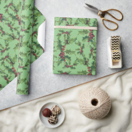 Weihnachts-Ivy-Papier für grün Geschenkpapier