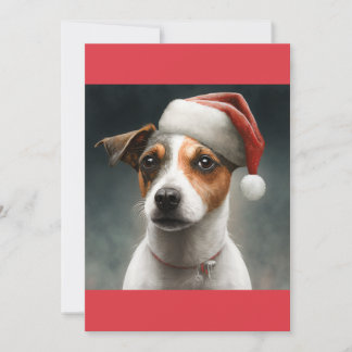 Weihnachts-Jack Russell, Santa Jack Russell T - Sh Feiertagskarte