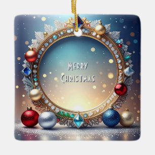 Weihnachts Jewel Frame Holiday Ornament