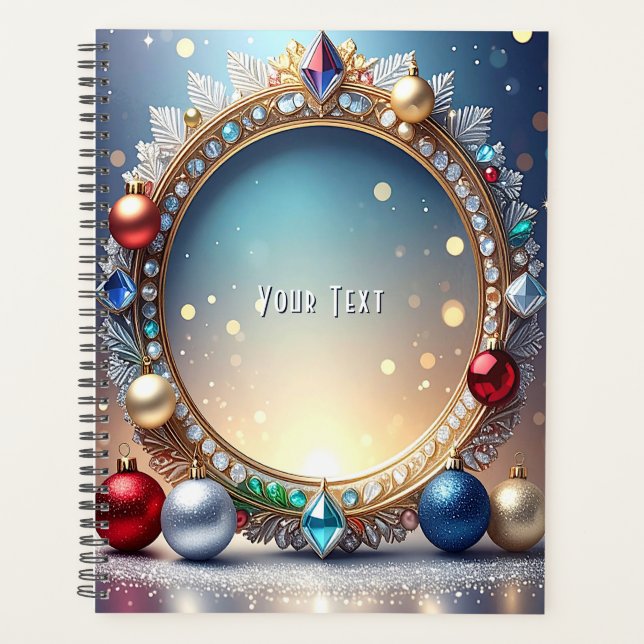 Weihnachts Jewel Frame Holiday Planner Planer (Vorderseite)