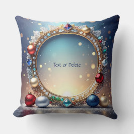 Weihnachts Jewel Frame Holiday Throw Kissen