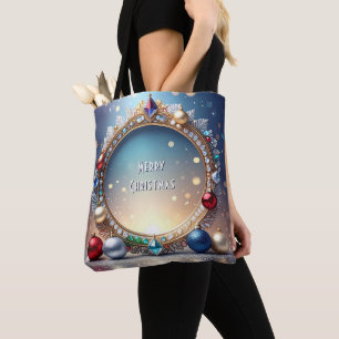 Weihnachts Jewel Frame Holiday Totbeutel