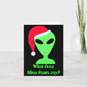 Weihnachts-Joke Alien Weihnachtskarte Feiertagskarte