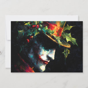Weihnachts-Joker-Portrait Feiertagskarte