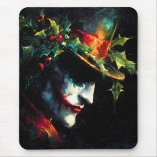 Weihnachts-Joker-Portrait Mousepad