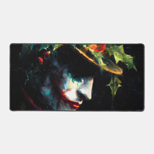 Weihnachts-Joker-Portrait Schreibtischunterlage