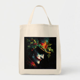 Weihnachts-Joker-Portrait Tragetasche