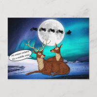 Weihnachts Jokes Reindeers Bikes Quirky Funny