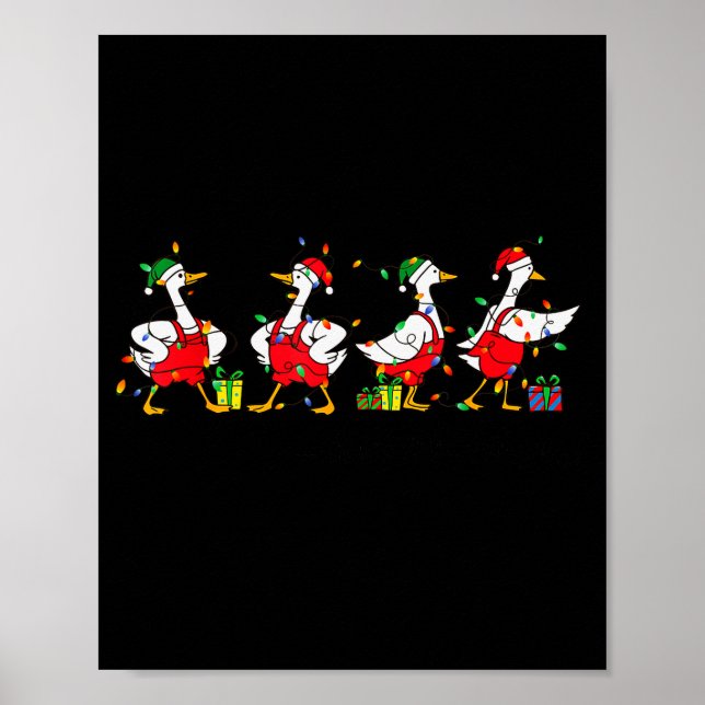 Weihnachts-Jolly-Gans Das ist es, dass ich nicht f Poster (Vorne)