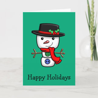 Weihnachts-Jolly-Snowman-Faltenkarte Dankeskarte