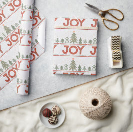 Weihnachts-Joy Boho Holiday Wrapping Paper Geschenkpapier