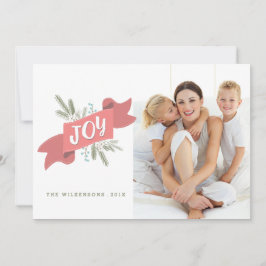 Weihnachts-Joy Holiday Banner Foto Gruß Feiertagskarte