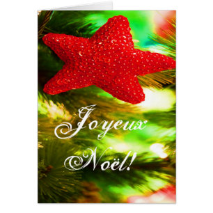 Weihnachts-Joyeux-Weihnachten Red Christmas Star I