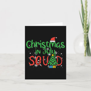 Weihnachts Juli Squad Summer Xmas Familie Match Wo Karte