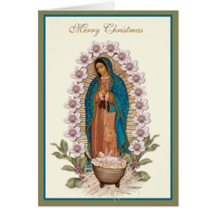 Weihnachts-Jungfrau Maria Guadalupe Jesus Krippe
