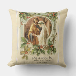 Weihnachts-Jungfrau Mary St. Joseph Wedding Kissen