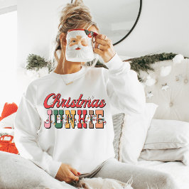 Weihnachts-Junkie-Sweatshirt, Festive Graphic Sweatshirt