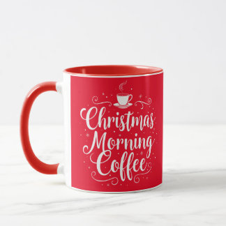 Weihnachts-Kaffee Elegantes Skript Festlich Tasse