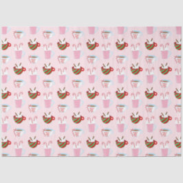 Weihnachts-Kakao-Muster Seidenpapier