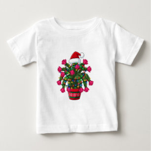 Weihnachts-Kaktus Schlumbergera Bridgesii Holiday Baby T-shirt