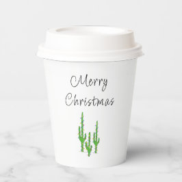 Weihnachts-Kaktus-Wüste Südwestferien Pappbecher