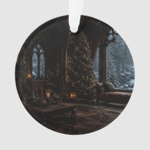 Weihnachts-Kaminfenster-Ornament Ornament
