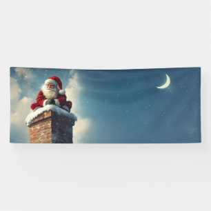 Weihnachts-Kaminpause: Ein Winterlächeln Banner