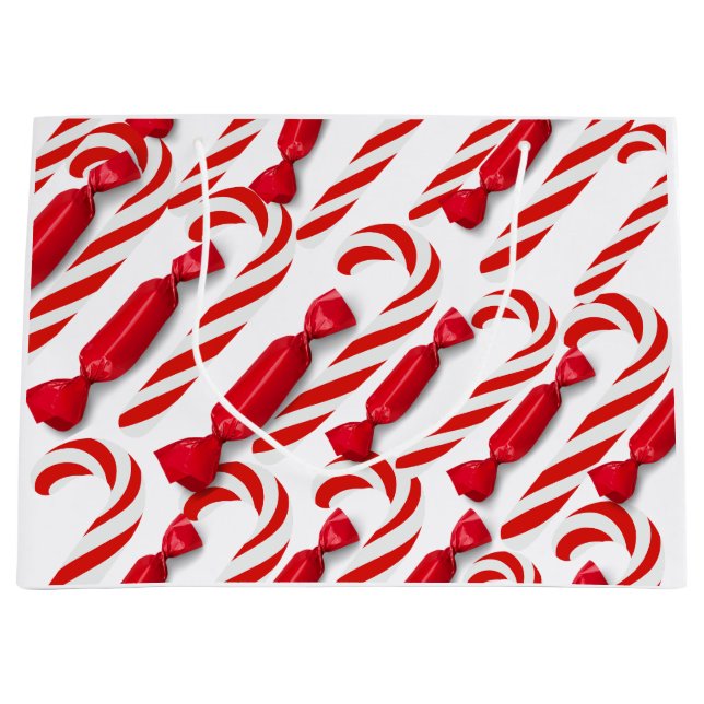 Weihnachts-Kandiszuckerhut Große Geschenktüte (Vorderseite)