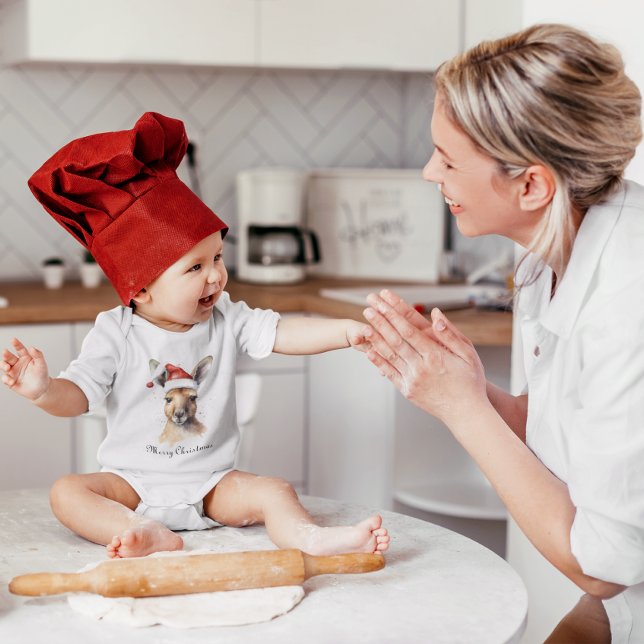 Weihnachts-Kangaroo, anpassbar Baby Strampler (Von Creator hochgeladen)