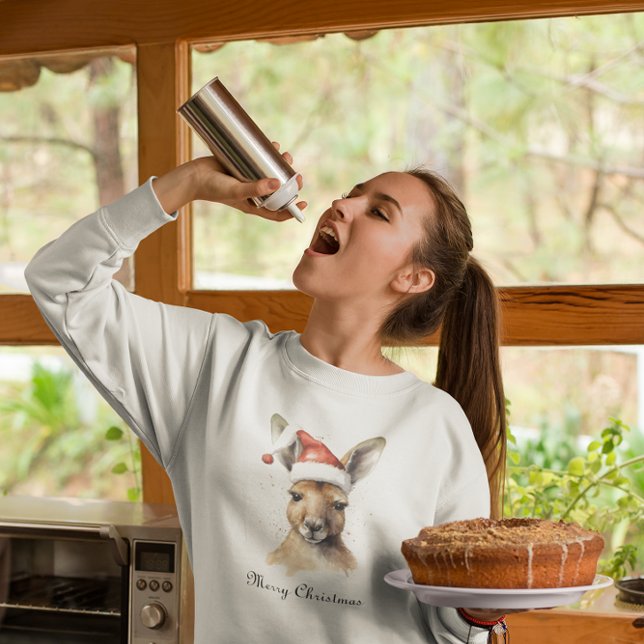 Weihnachts-Kangaroo, anpassbar Sweatshirt (Von Creator hochgeladen)