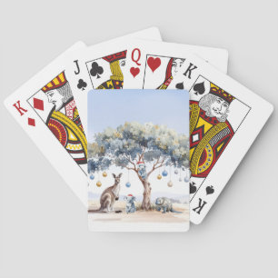 Weihnachts-Känguru Koalas Schnabeltier Gummibaum C Spielkarten