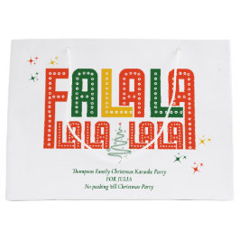 Weihnachts Karaoke Carols Choir Geschenkswap Große Geschenktüte