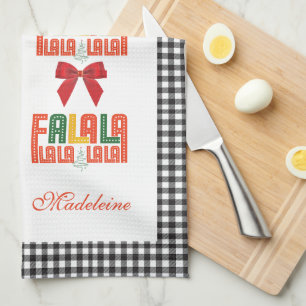 Weihnachts Karaoke Carols Chorgruppe Geschirrtuch