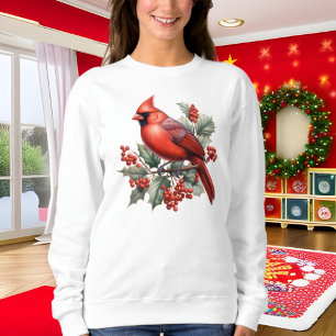 Weihnachts-Kardinal Aquarell Sweatshirt