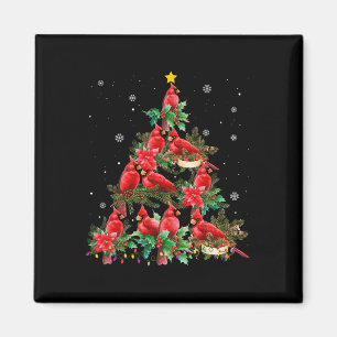 Weihnachts-Kardinal Birds Schneezeit Weihnachten W Magnet
