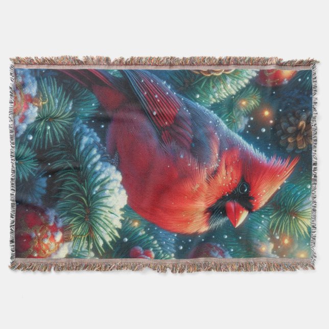 Weihnachts-Kardinal Decke (Vorderseite)