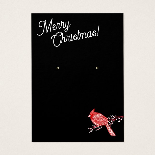 Weihnachts-Kardinal "Earring Juwelier" (Vorderseite)